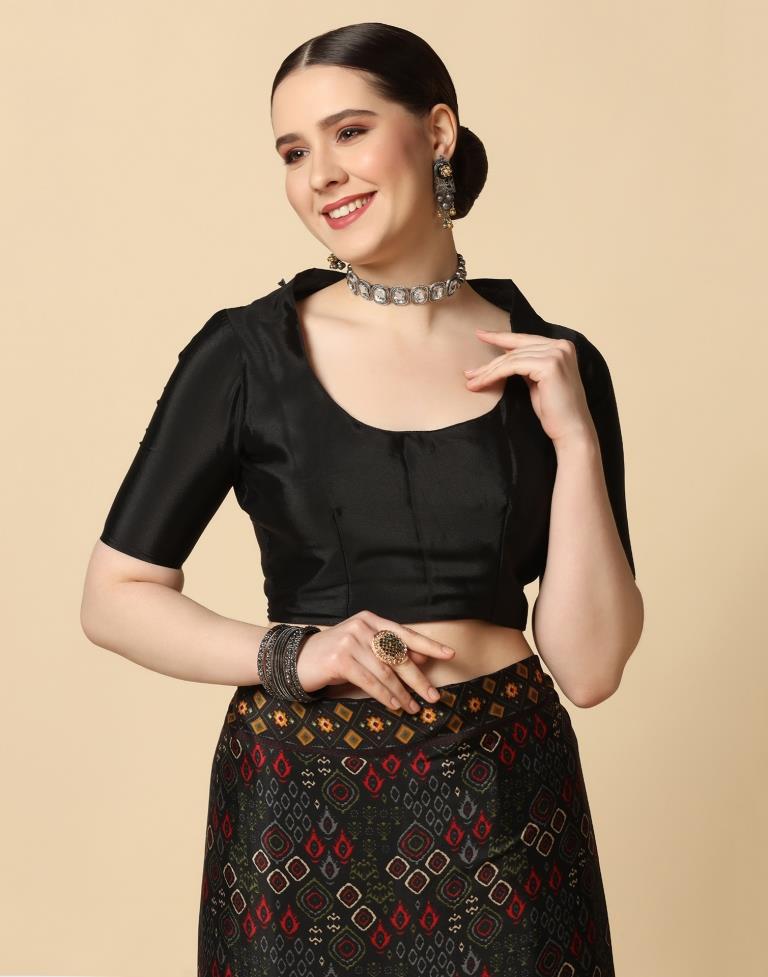 Black Silk Saree | Leemboodi