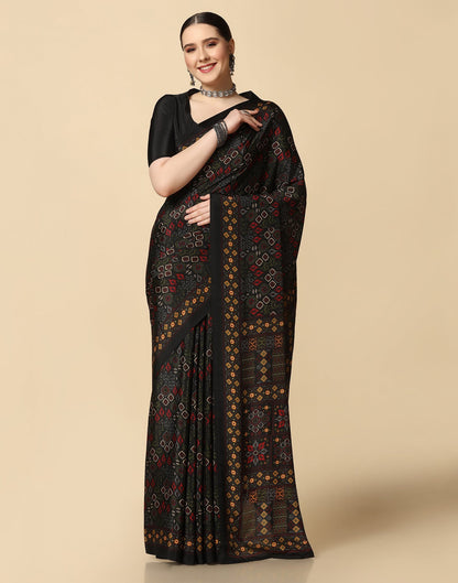 Black Silk Saree | Leemboodi