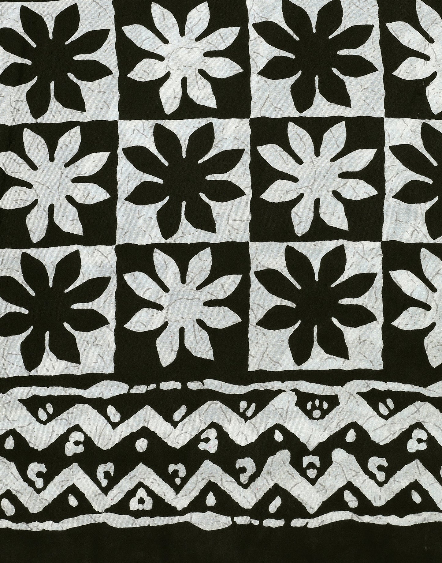 Black Silk Printed Saree