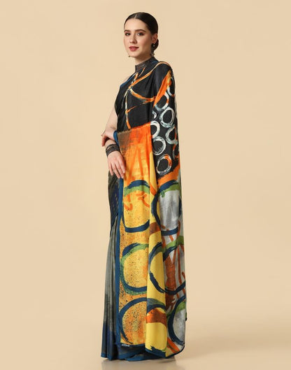 Multicoloured Silk Saree | Leemboodi