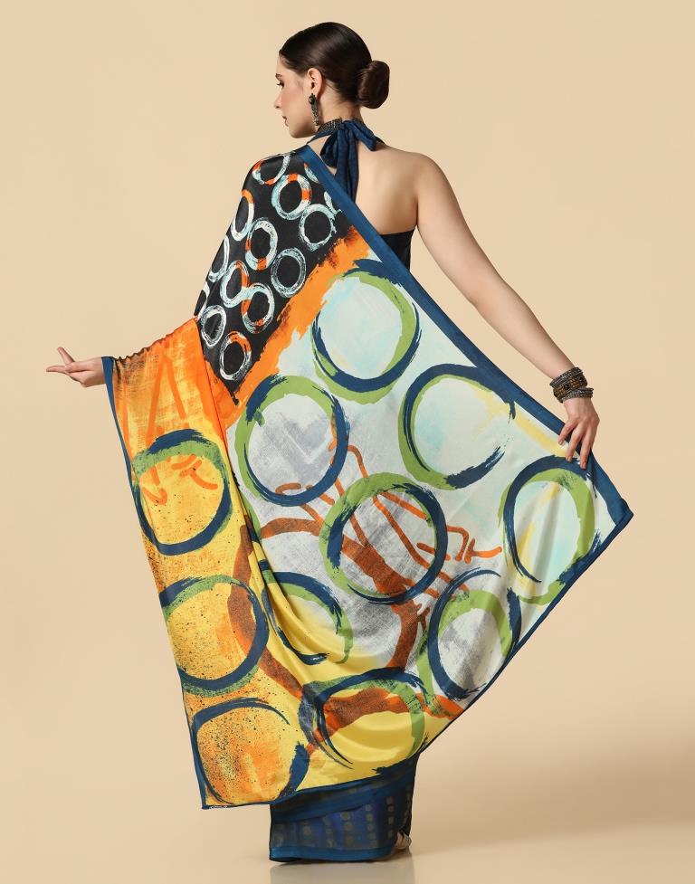 Multicoloured Silk Saree | Leemboodi