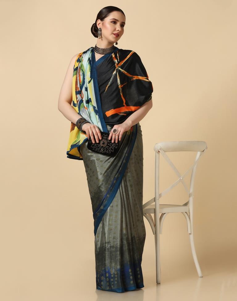 Multicoloured Silk Saree | Leemboodi
