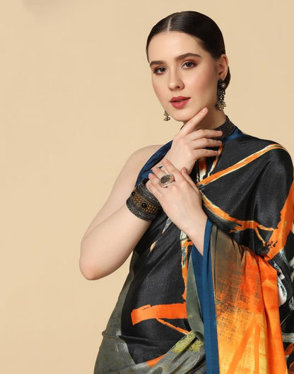 Multicoloured Silk Saree | Leemboodi