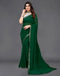 Green Georgette Mirror Work Saree | Sudathi
