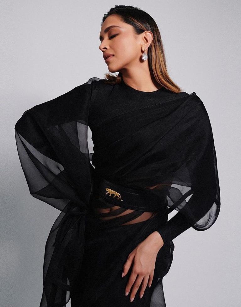 Black Organza Saree | Sudathi