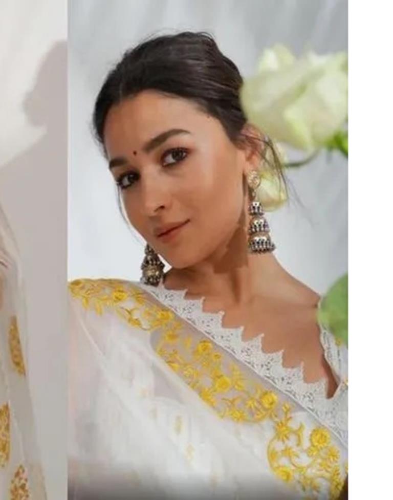 White Organza Saree | Leemboodi