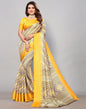Off White Cotton Printed Saree | Leemboodi
