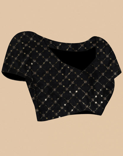 Light Blue And Maroon Georgette Jari Stripes Saree | Sudathi