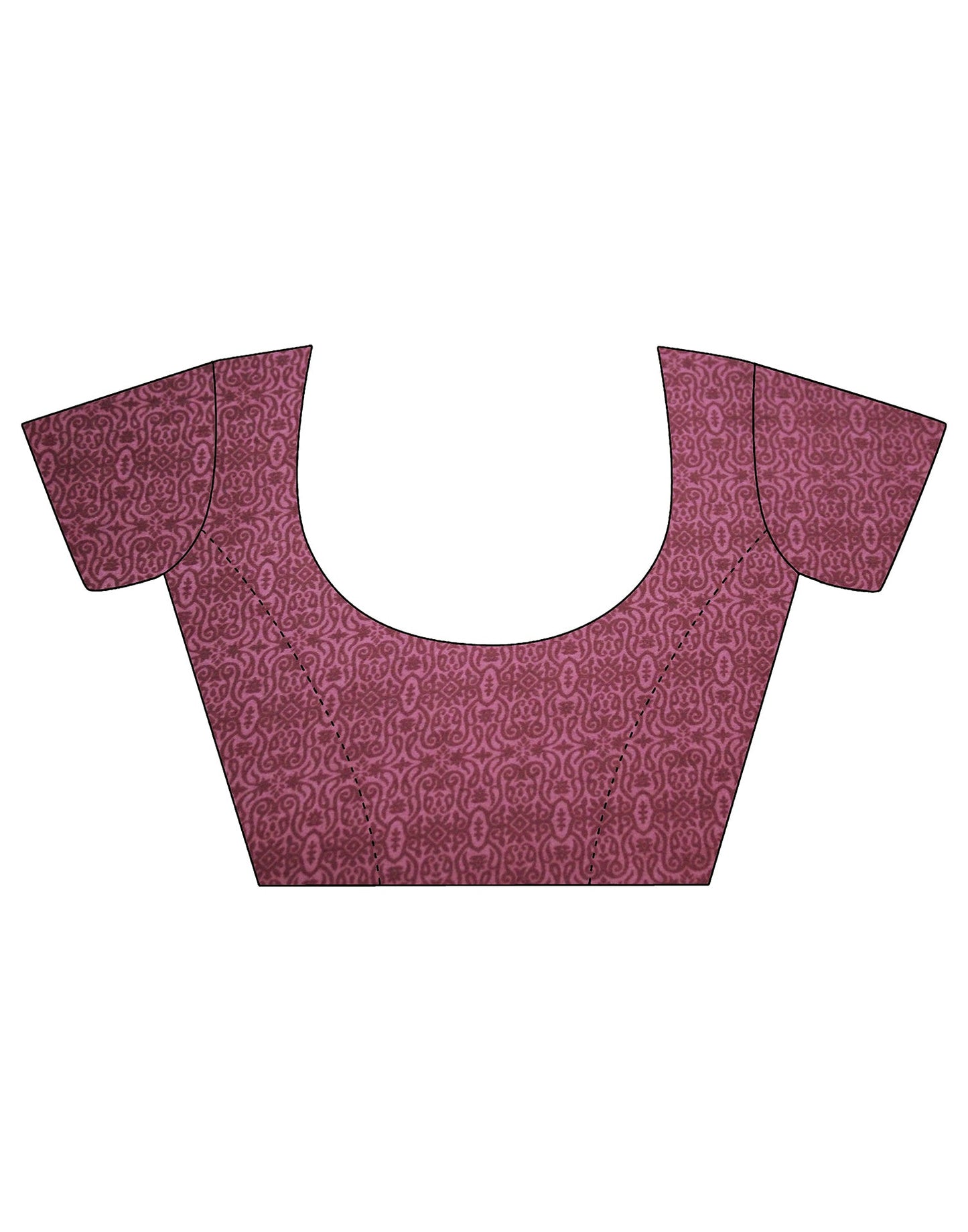 Pink Silk Printed Saree