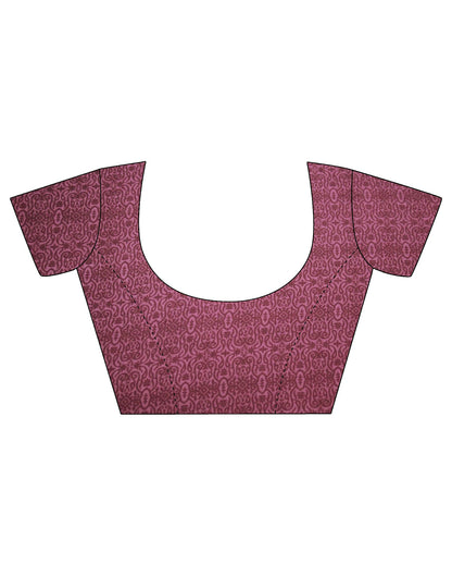 Pink Silk Printed Saree