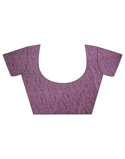 Purple Silk Printed Saree | Sudathi