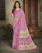 Light Pink Chiffon Printed Saree | Leemboodi