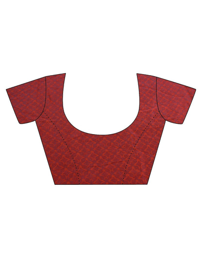 Beige Silk Printed Saree | Sudathi