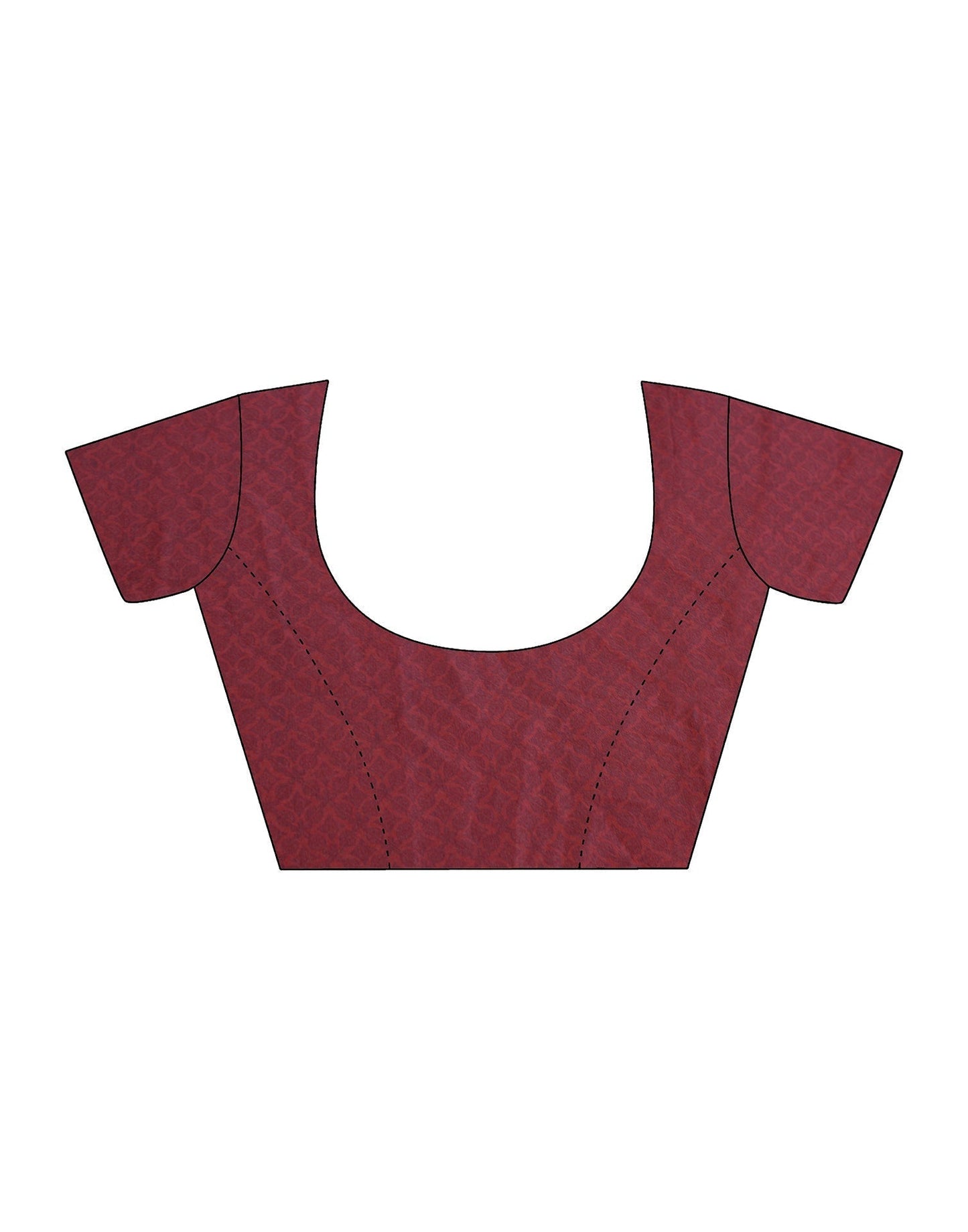 Maroon Silk Floral Printed Saree | Leemboodi