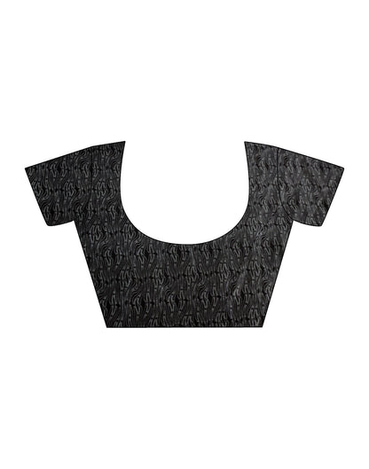 Maroon Silk Floral Printed Saree | Sudathi