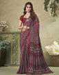 Multicoloured Silk Floral Printed Saree