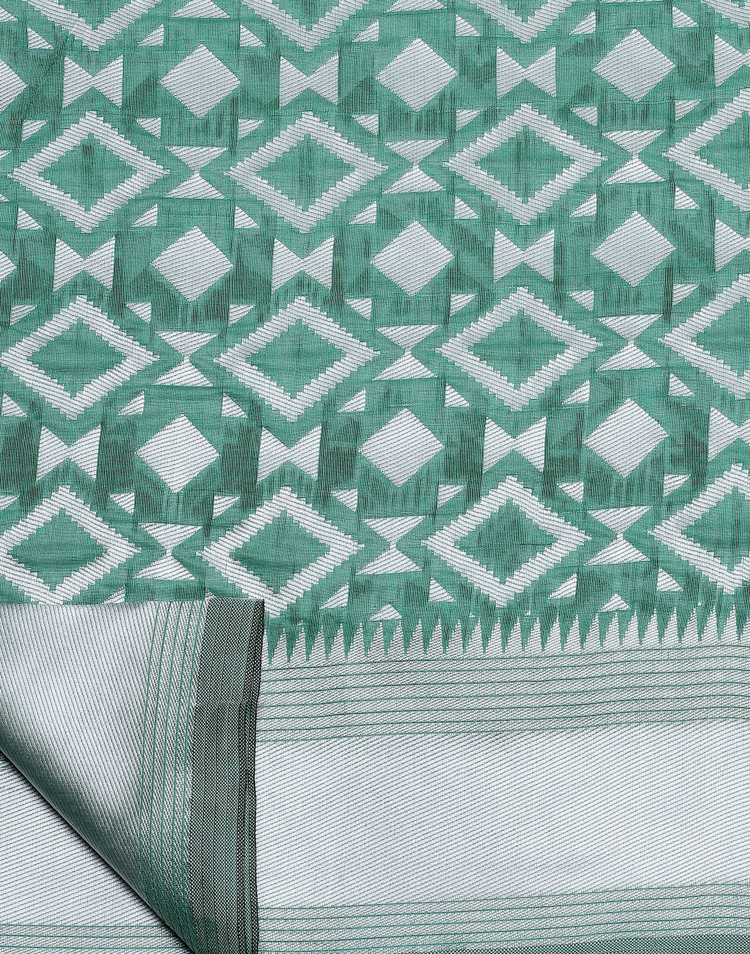 Light Green Banarasi Cotton Saree | Sudathi