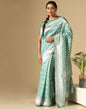 Light Green Banarasi Cotton Saree | Sudathi