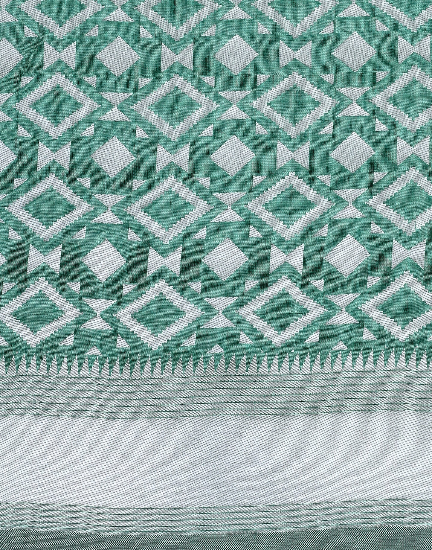 Light Green Banarasi Cotton Saree | Sudathi