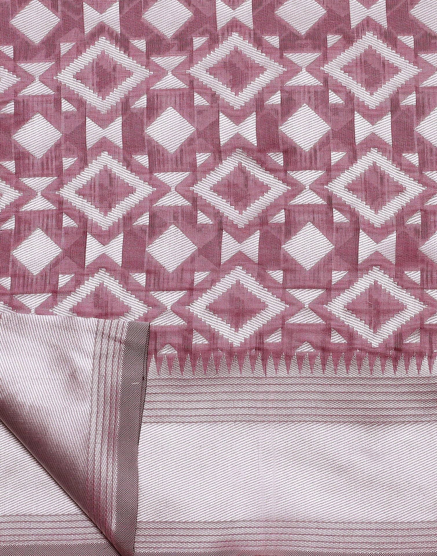 Pink Banarasi Cotton Saree | Sudathi