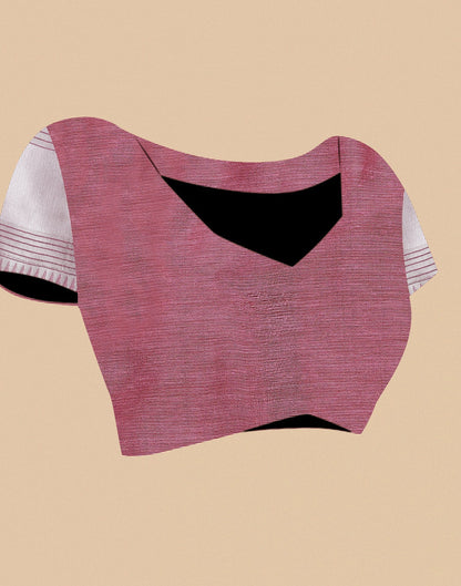 Pink Banarasi Cotton Saree | Sudathi