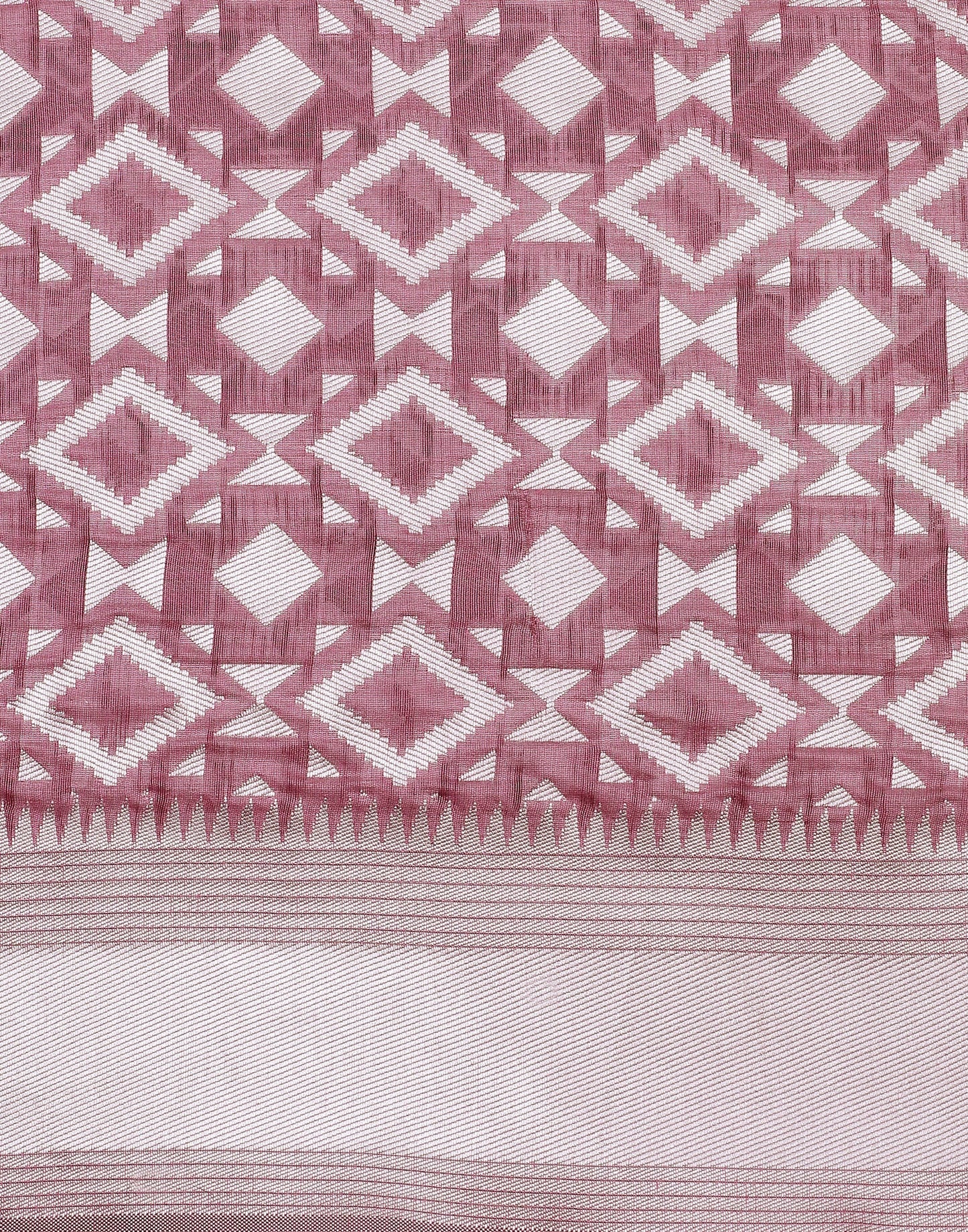 Pink Banarasi Cotton Saree | Sudathi