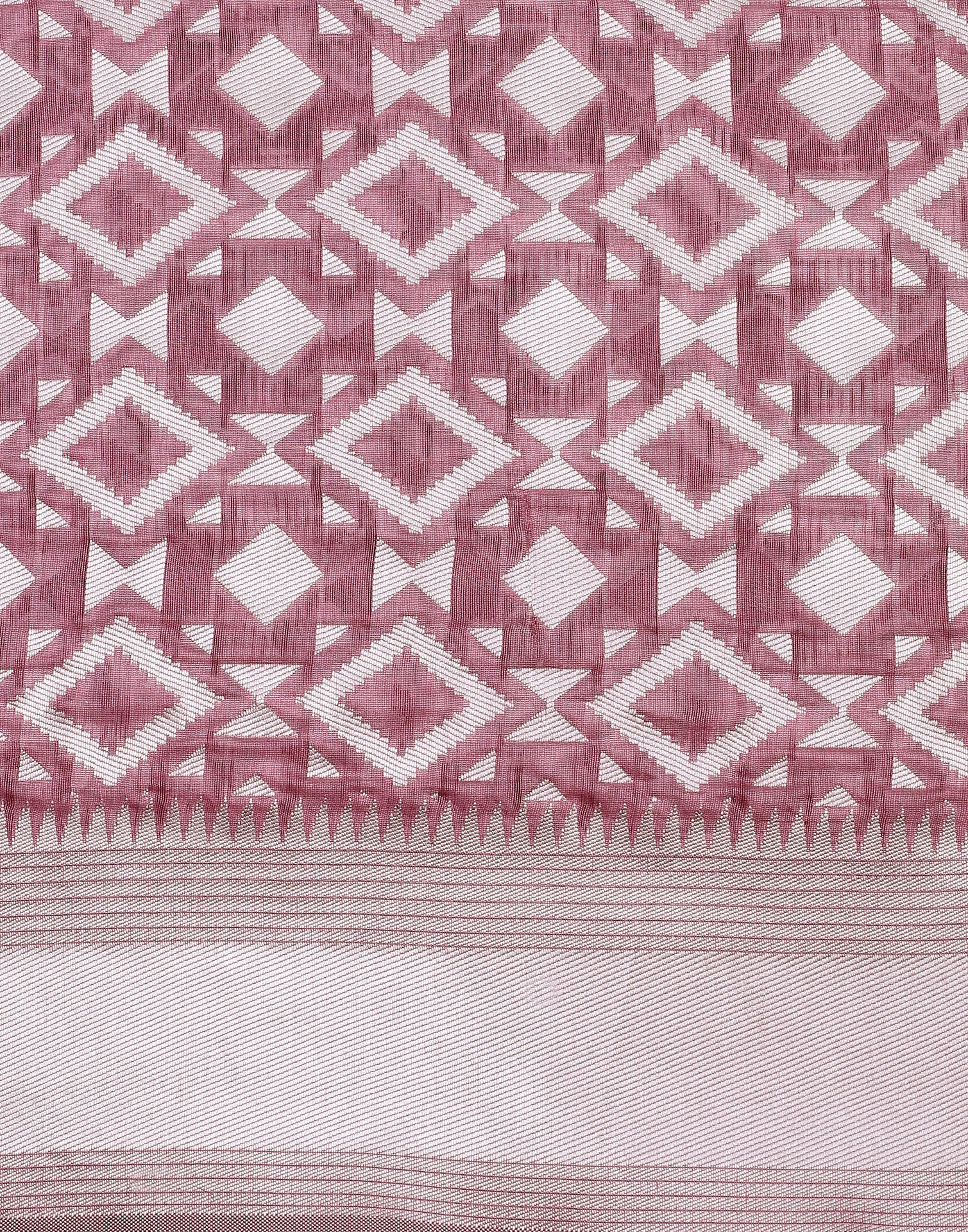 Pink Banarasi Cotton Saree | Sudathi