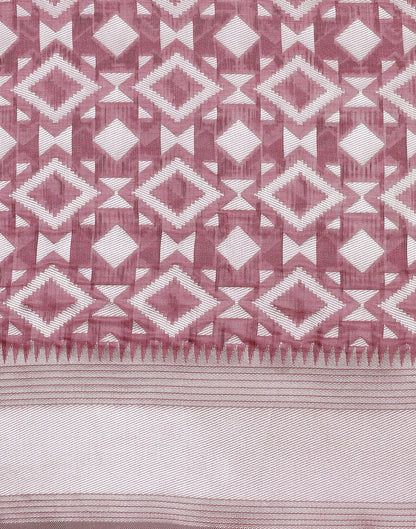 Pink Banarasi Cotton Saree | Sudathi