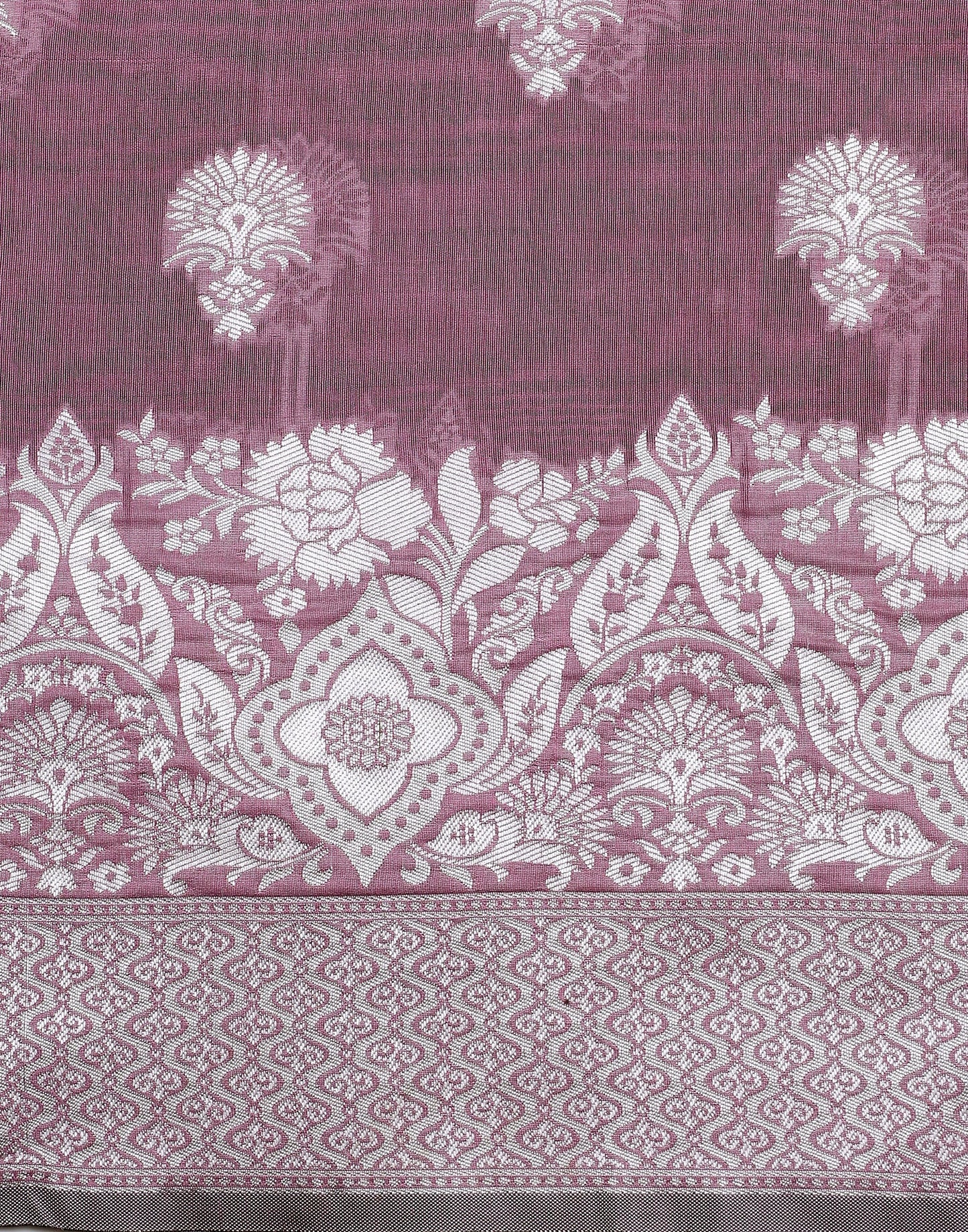 Pink Banarasi Cotton Saree | Sudathi