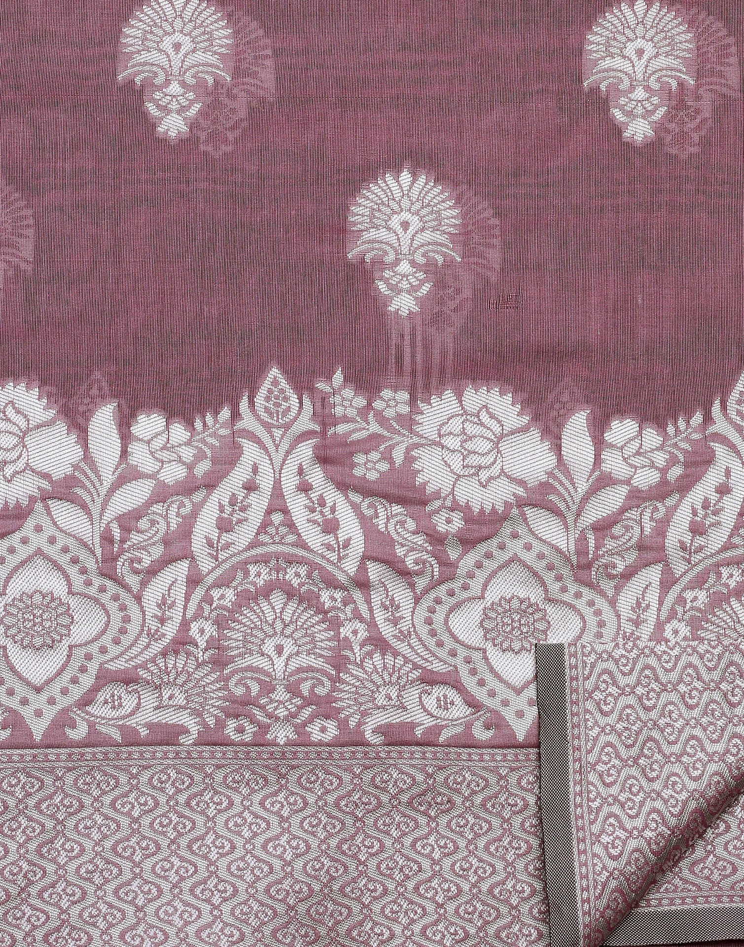 Pink Banarasi Cotton Saree | Sudathi