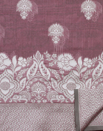 Pink Banarasi Cotton Saree | Sudathi