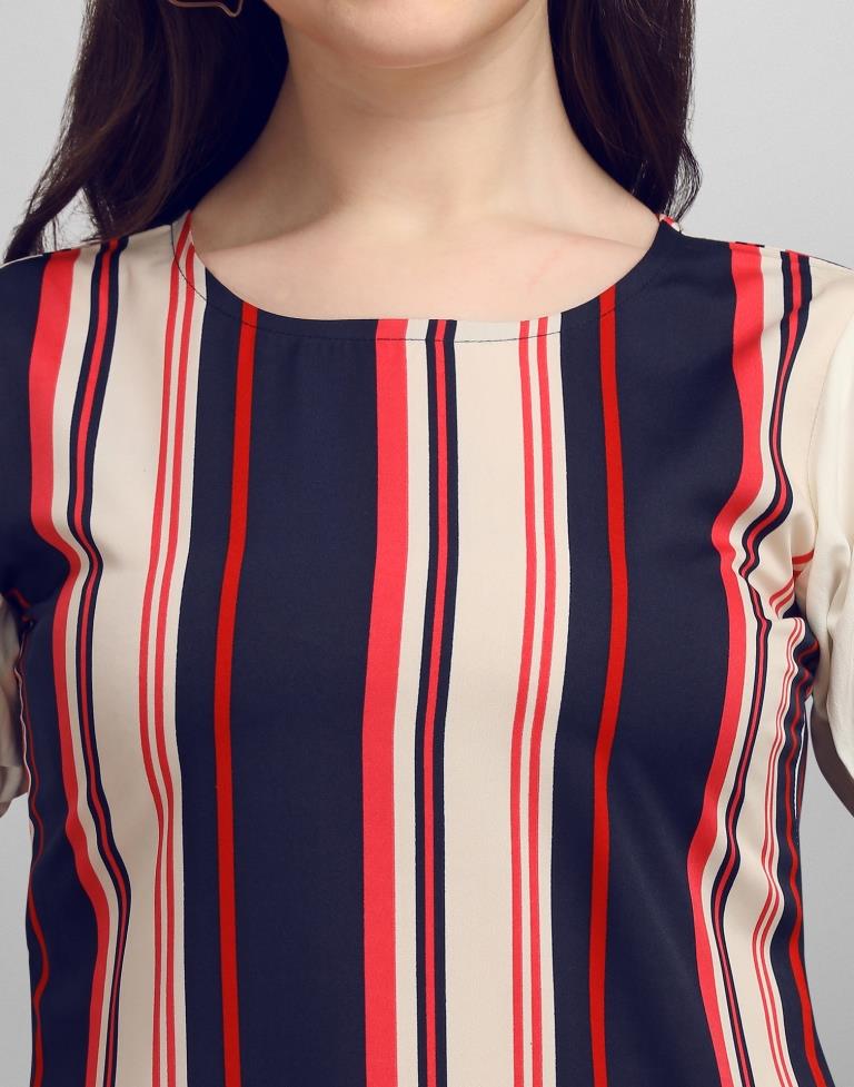 Multicoloured Crepe Digital Printed Top | Sudathi