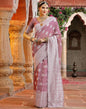 Light Purple Banarasi Cotton Saree | Leemboodi