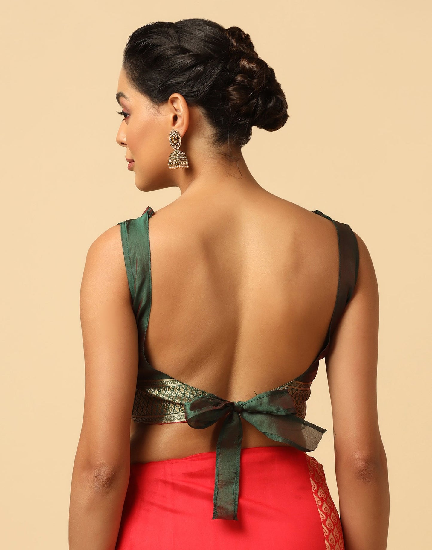 Red Silk Weaving Saree