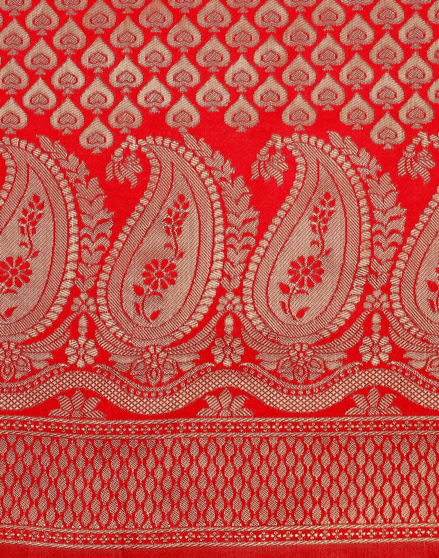Red Silk Weaving Saree