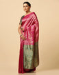 Rani Pink Silk Weaving Saree