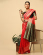 Red And Golden Silk Jacquard Saree | Leemboodi