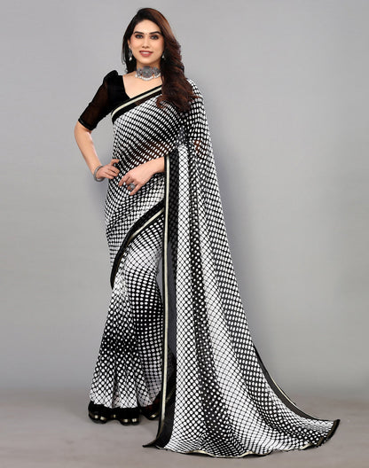 Black Chiffon Saree | Sudathi