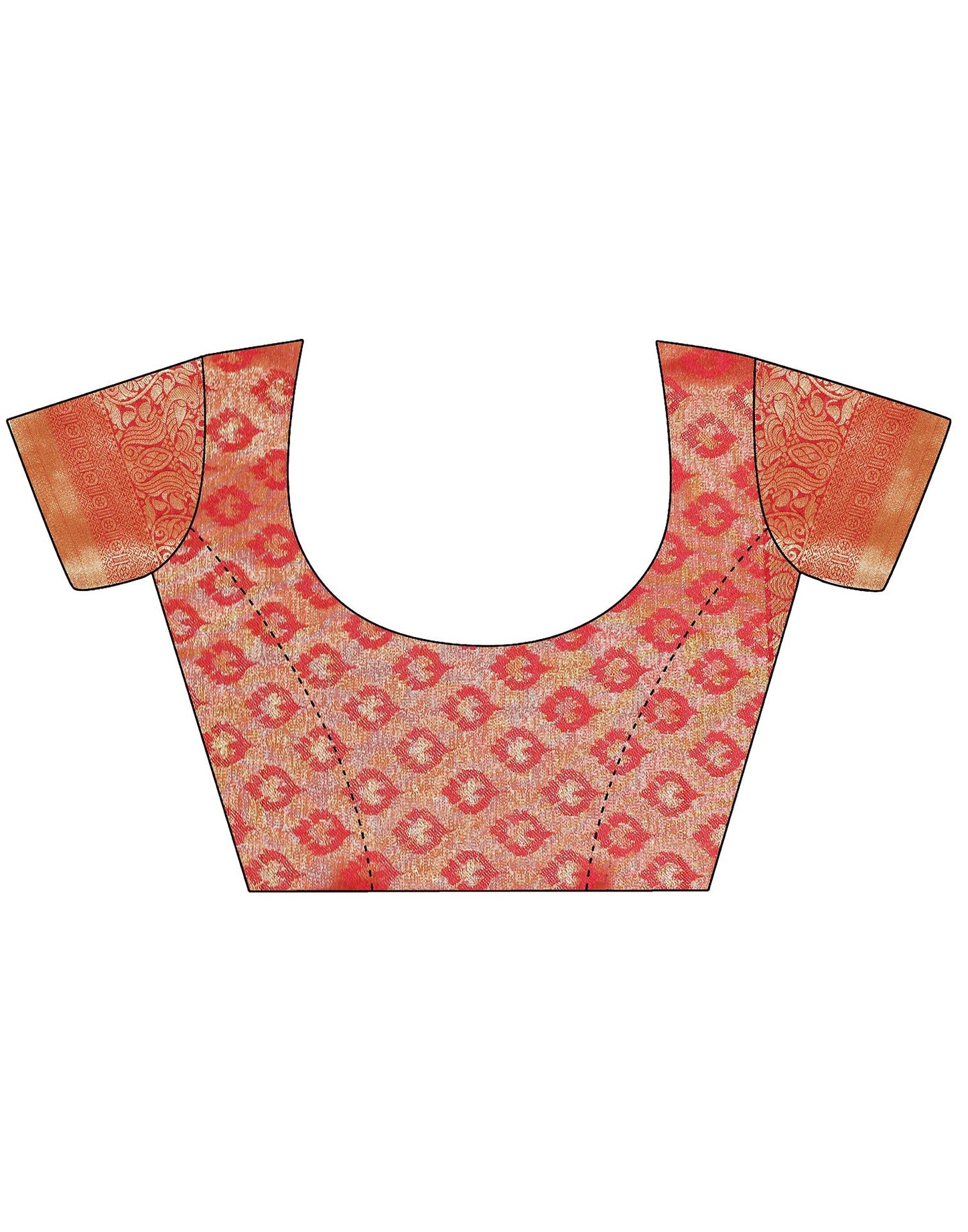 Orange Kanjivaram Silk Saree | Leemboodi