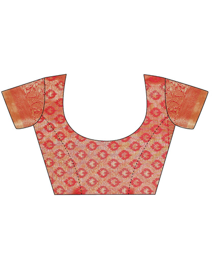 Orange Kanjivaram Silk Saree | Leemboodi