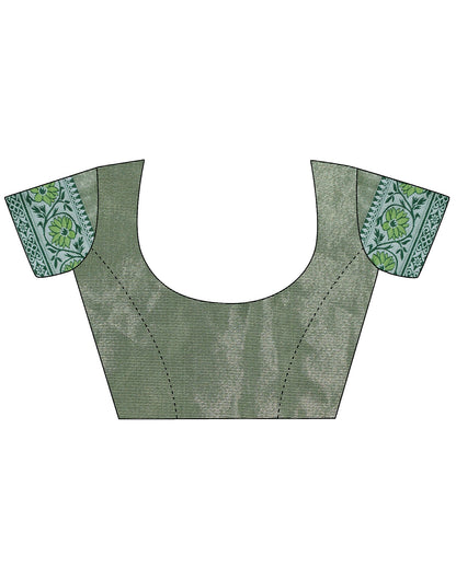 Light Green Cotton Saree | Leemboodi