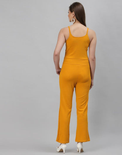 Yellow Coloured Lycra Dyed Jumpsuit | Sudathi