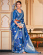 Blue Banarasi Silk Saree | Leemboodi