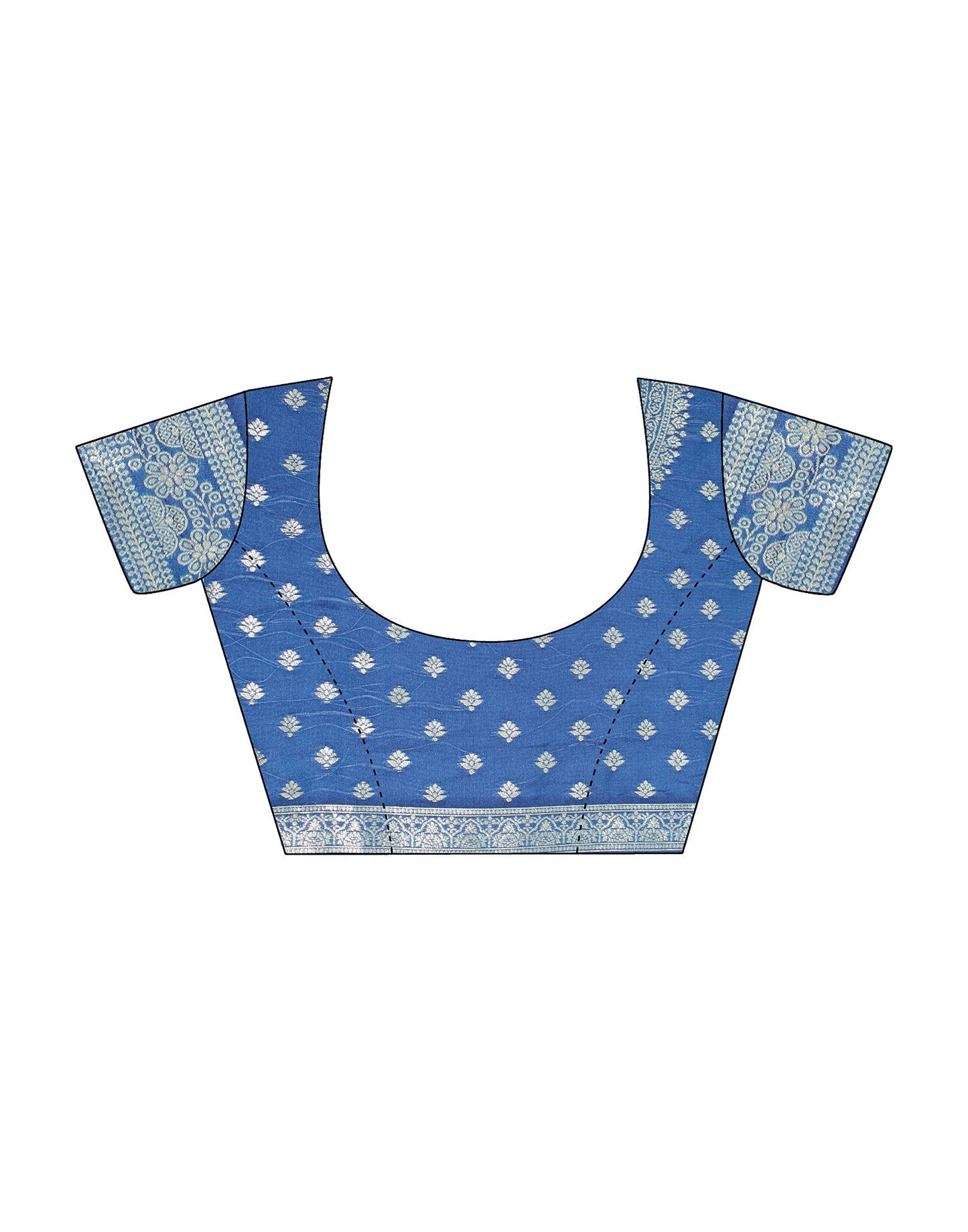 Blue Banarasi Silk Saree | Leemboodi