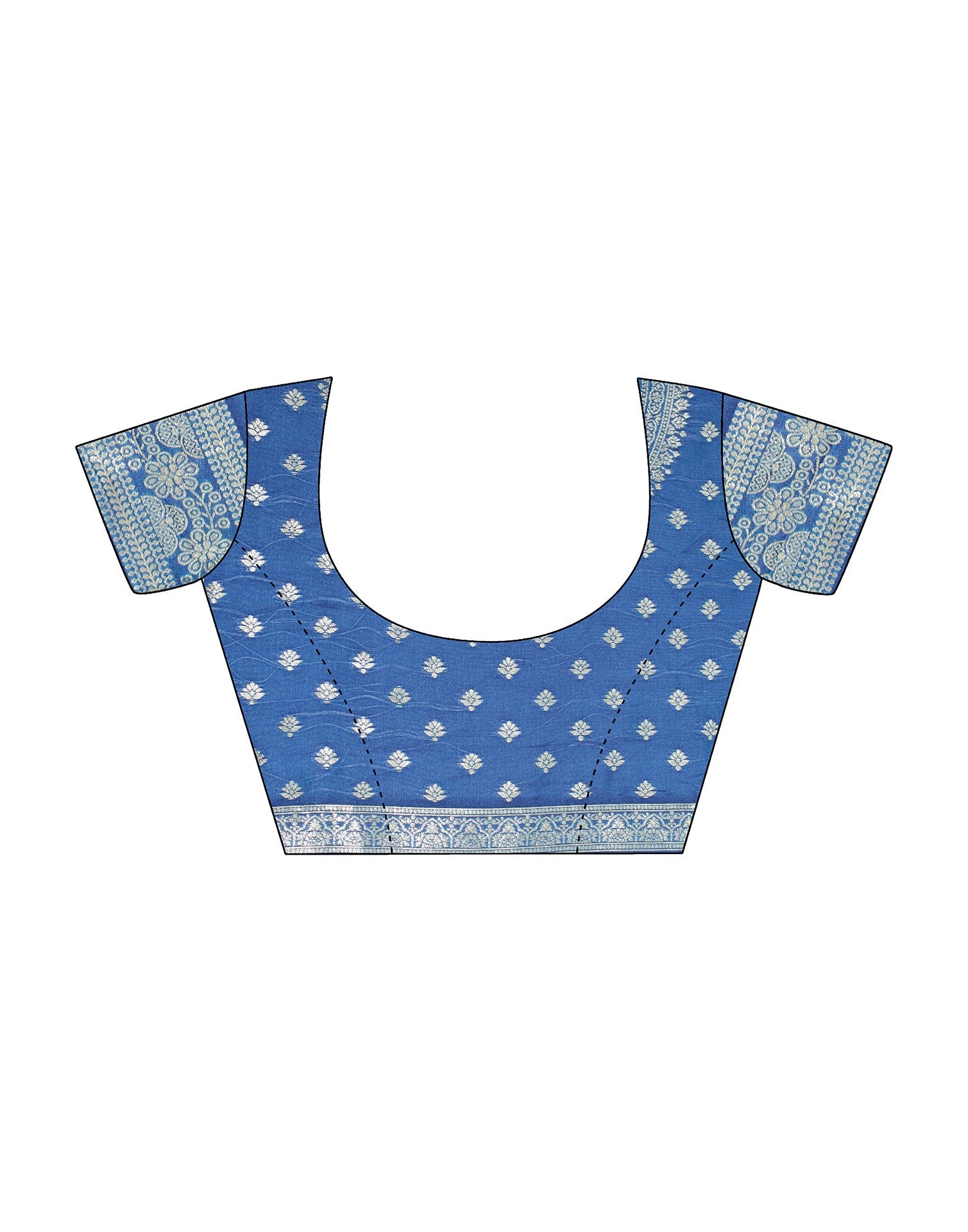 Blue Banarasi Silk Saree | Leemboodi