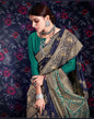 Navy Blue Banarasi Saree | Leemboodi