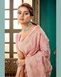 Light Pink Linen Saree | Leemboodi