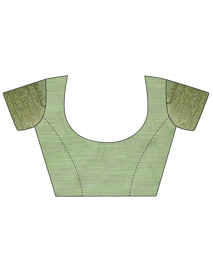 Light Green Linen Saree | Leemboodi