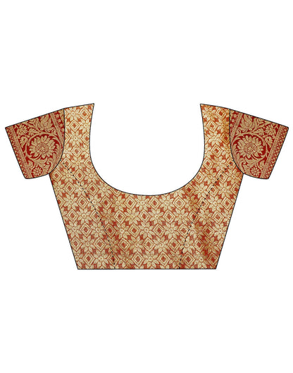 Turmeric Yellow Banarasi Saree | Leemboodi