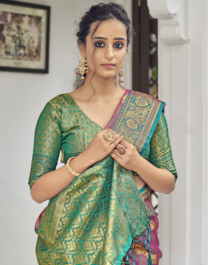 Pink Banarasi Saree | Leemboodi